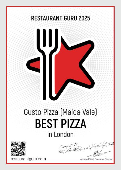 Awarded Best Pizza in London 2025